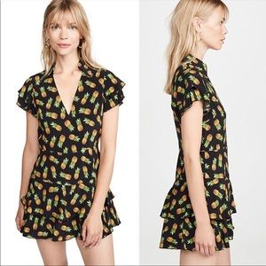 Alice and Olivia Pineapple Romper Dress